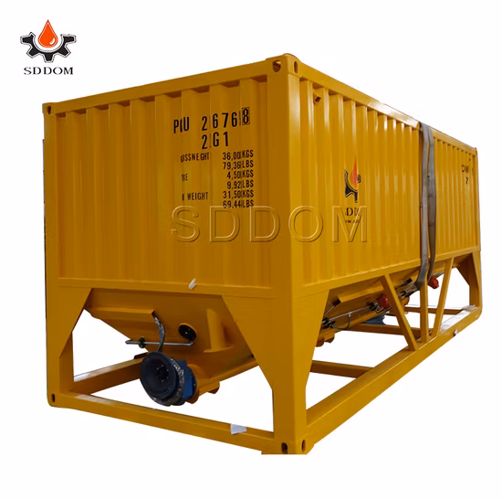 Proveedor de China de tipo horizontal Silo de almacenamiento de cemento de 30 t con bajo precio de transporte